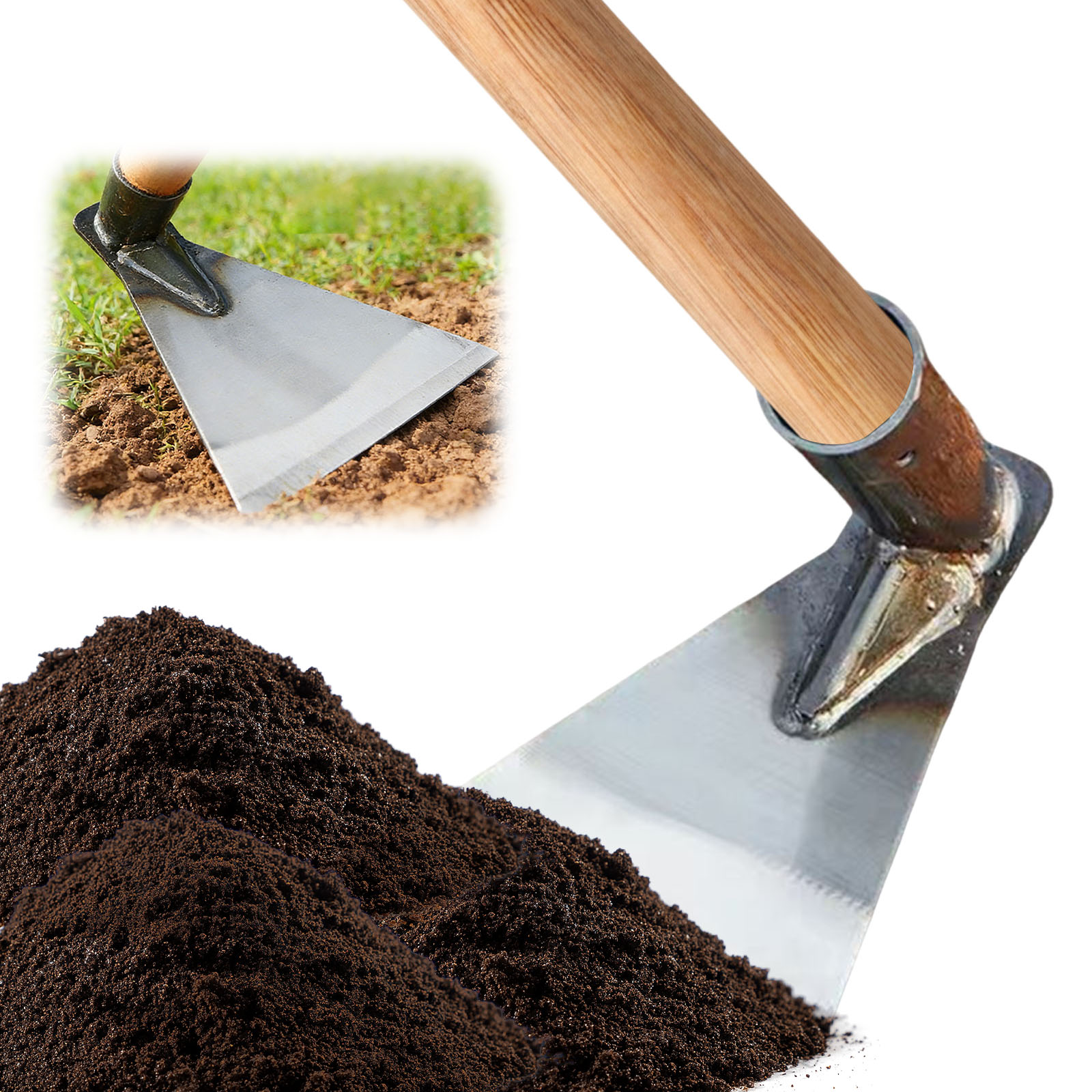 Gardening Tools Drawing - 다용도 정원용 괭이, 잡초 제거용 삼각형