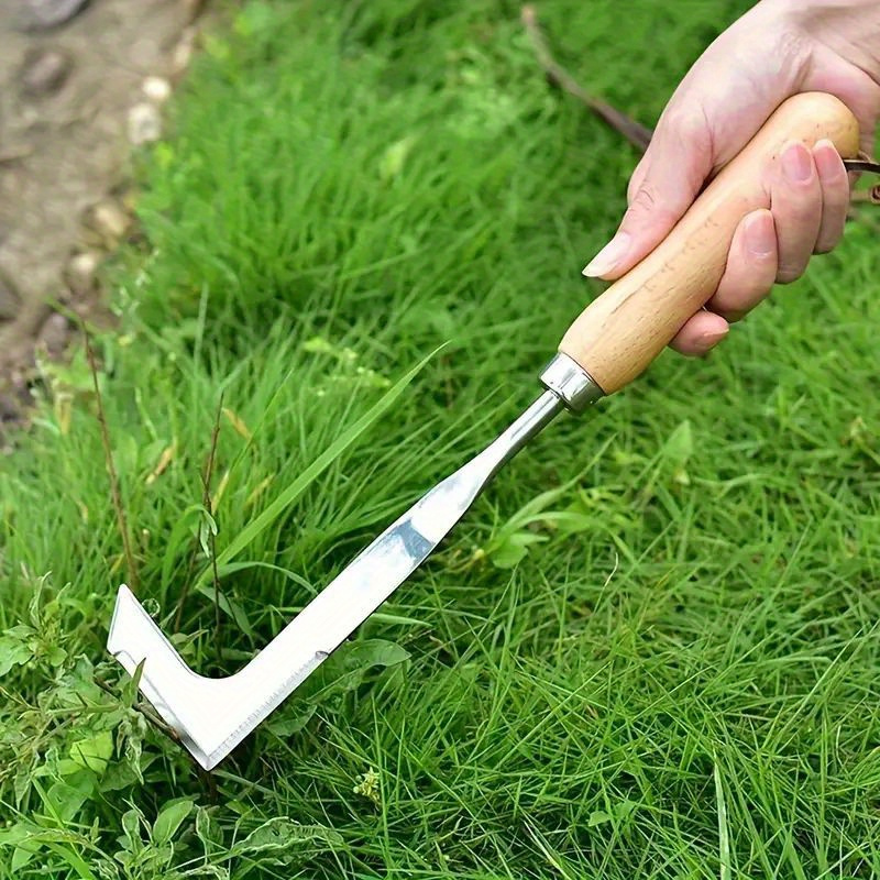 Gardening Tools Used For Weeding - 스테인리스 스틸 틈새 제초 도구, L자형
