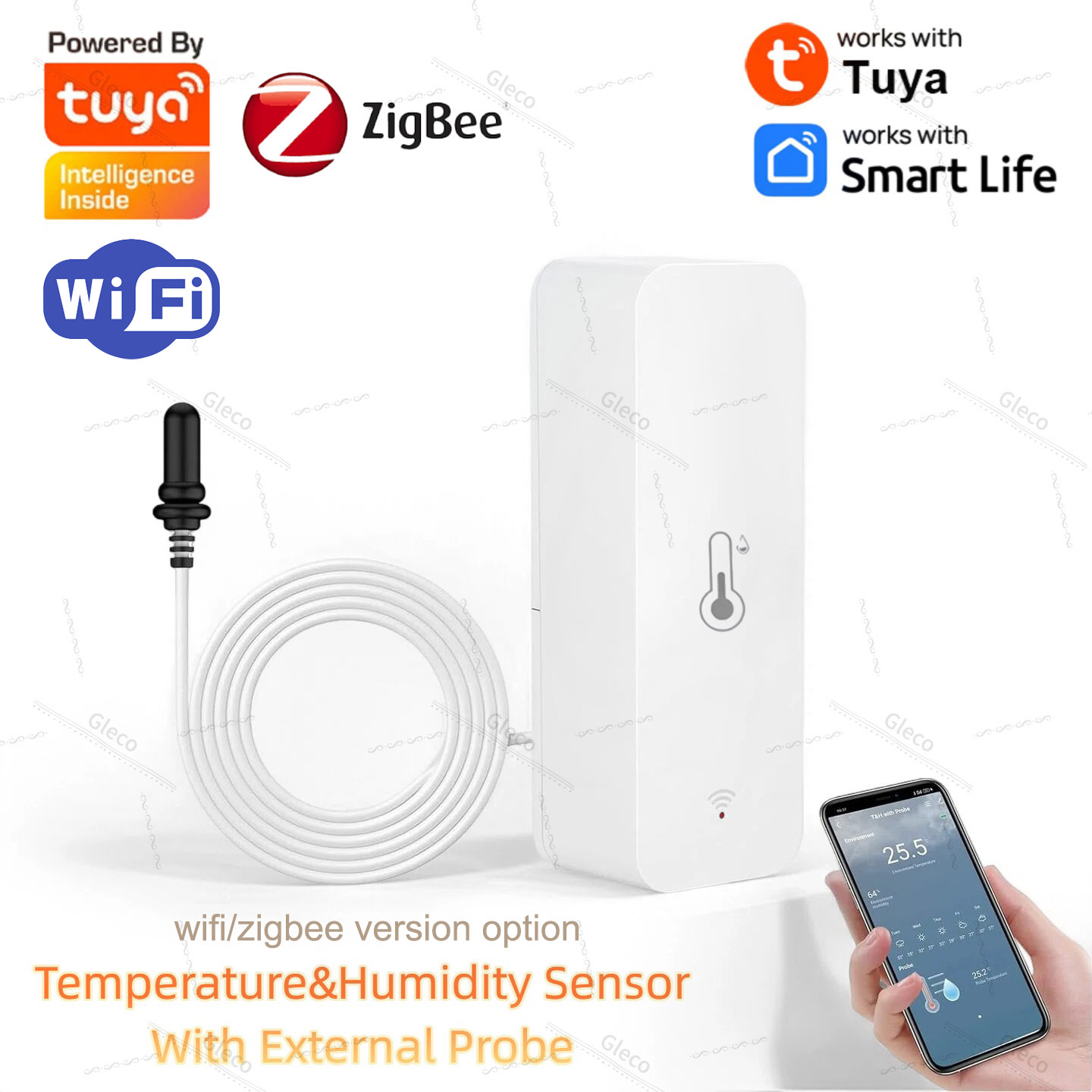 Aquaponics Fish Tank - Tuya Wifi Zigbee 온도 및 습도