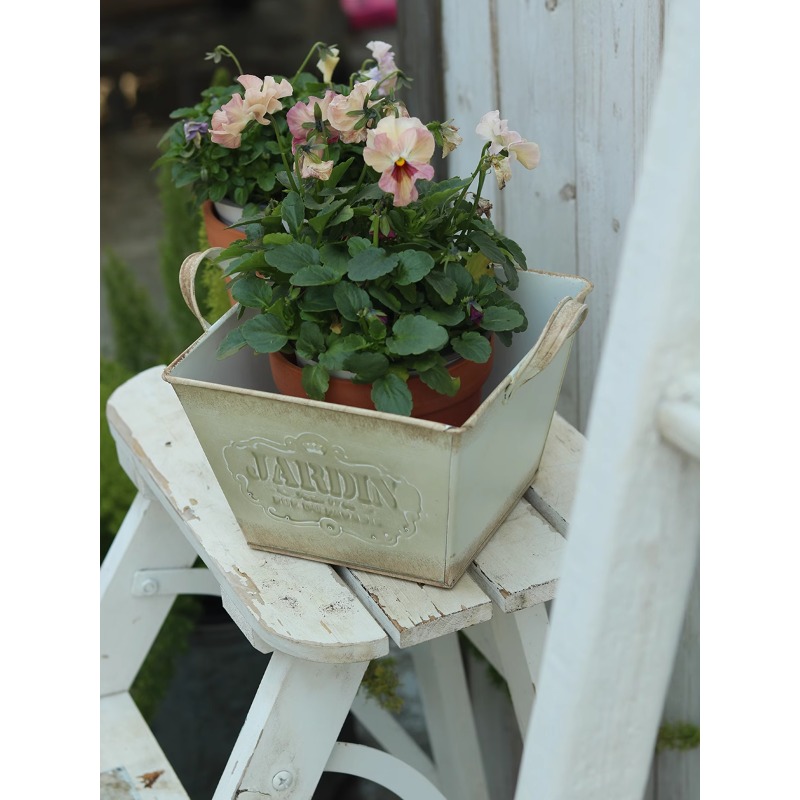 Gardening Tools In English - 빈티지 전원풍 틴 영국식 양손잡이 화분