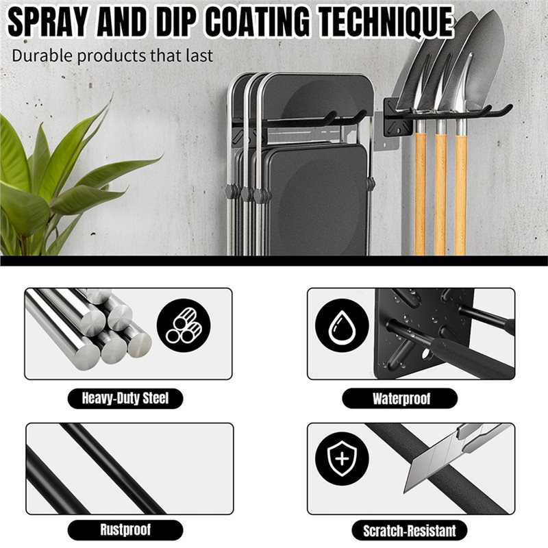 Gardening Tools Deals - 【플래시딜】튼튼한 벽걸이형 차고용 후크-사다리, 정원용 도구