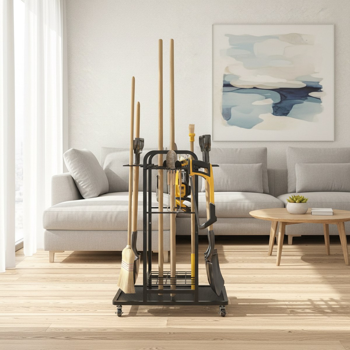 Gardening Tools Storage - 중량용 정원 도구 카트 3단 선반