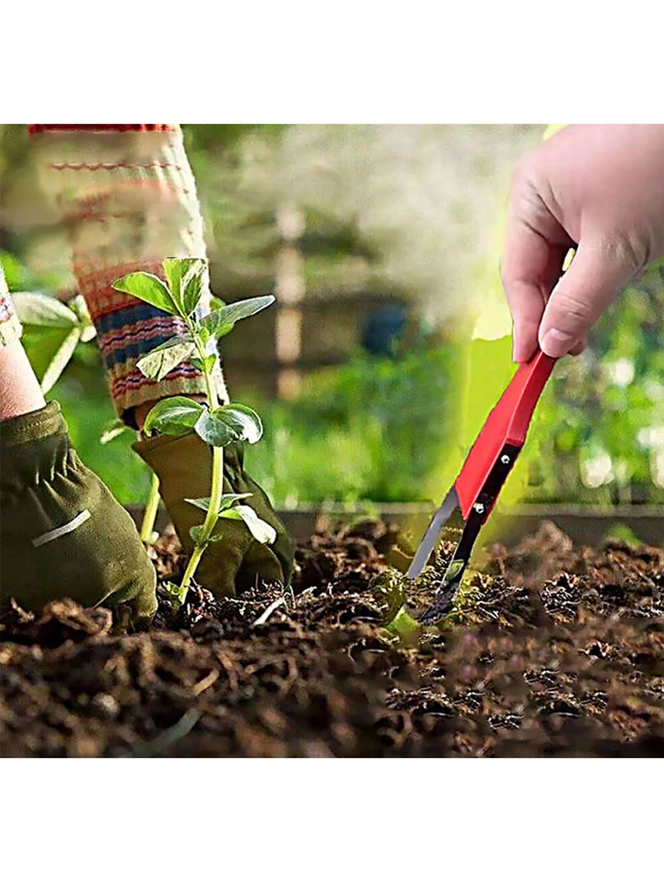내구성이 뛰어난 플라스틱 수동 제초기, V자형 헤드로  - Weed Puller 리뷰 및 가격
