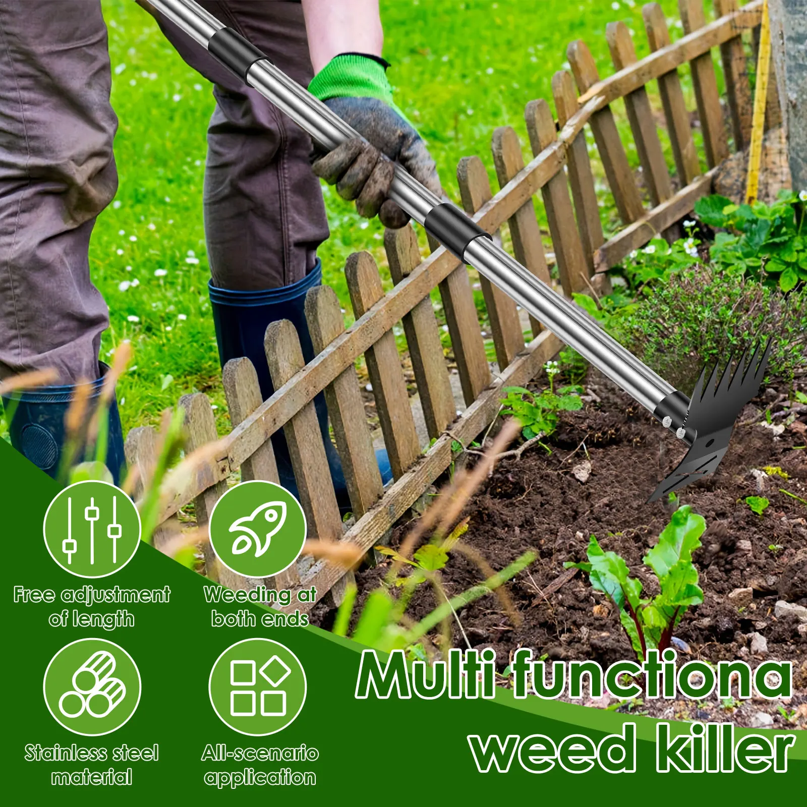 정원 초가지붕 갈퀴 스테인리스 정원 잡초 제거 도구 죽 - Weed Puller 리뷰 및 가격