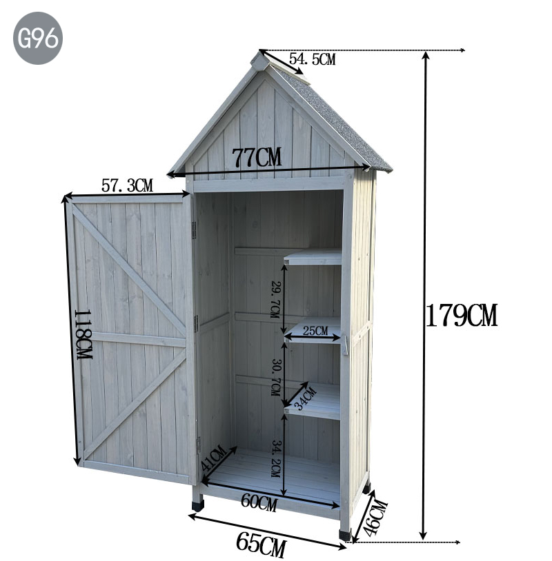 핫 세일 친환경 방수 야외 정원 보관함 나무 장작 보관 - Gardening Tools Storage 리뷰 및 가격