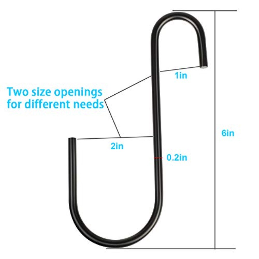 버드 피더 후크, 헤비 듀티 대형 S형 후크, 주방,  - Gardening Tools Big 리뷰 및 가격