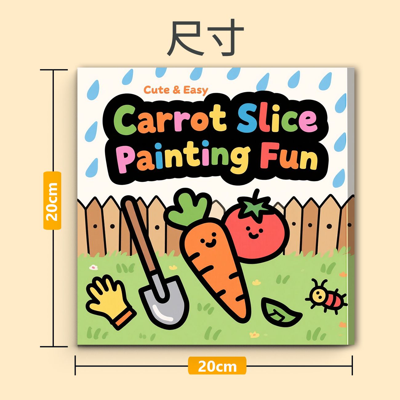 어린이 당근 슬라이스 가든 색칠 공부 책 귀여운 만화  - Gardening Tools Sketch 리뷰 및 가격