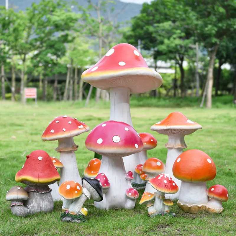 야외 시뮬레이션 대형 버섯 모형 조각품 유리섬유 장식품 - Gardening Tools Sketch 리뷰 및 가격
